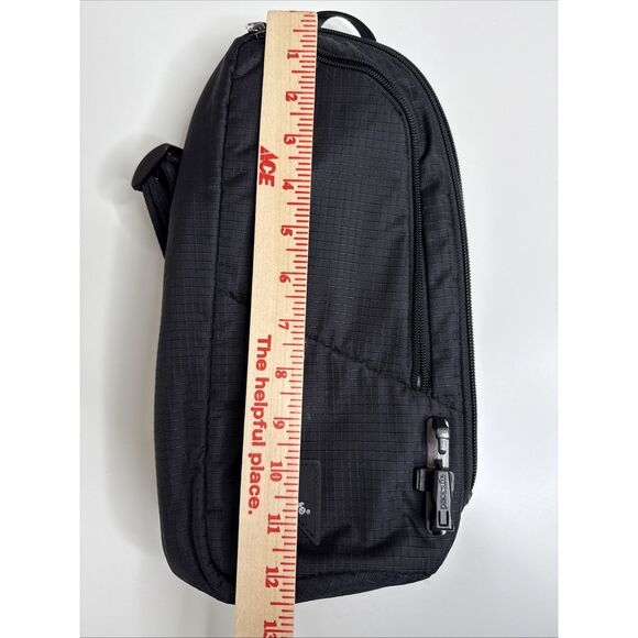 Pacsafe Vibe 150 Anti Theft Action Sling Pack  p60161 Black Cross Body - Picture 14 of 15